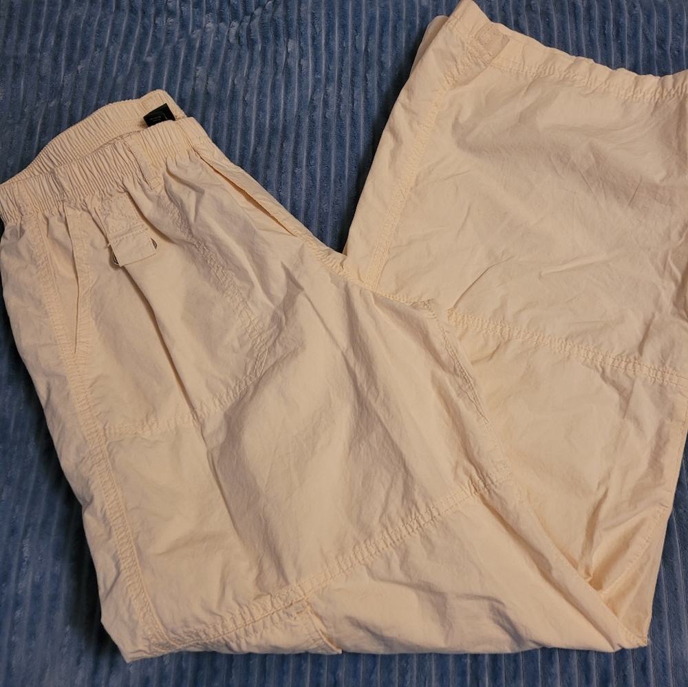 Wild Fable NWT Off White Cargo Pants, Size Small, Wide Legs